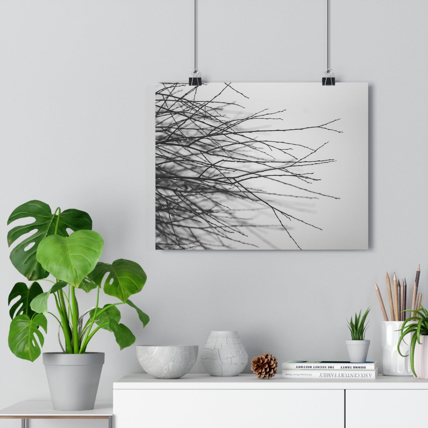 Giclée Art Print, Tree Branches at Winter Time, 'Tangled Whispers', Nature Wall Art, Home Decor, Gift for Nature Lover, Wall Decor, Winter