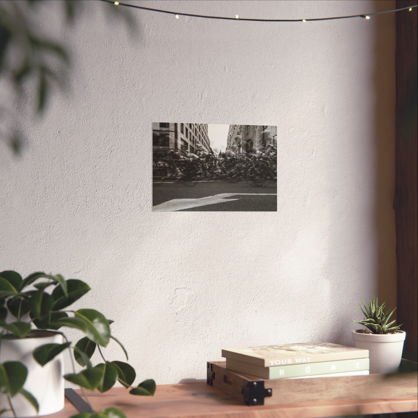 "Giro" - Urban Action Fine Art Posters, Black and White Wall Art, Home Decor for Cyclists, Modern Minimalist, Gift for Bikers