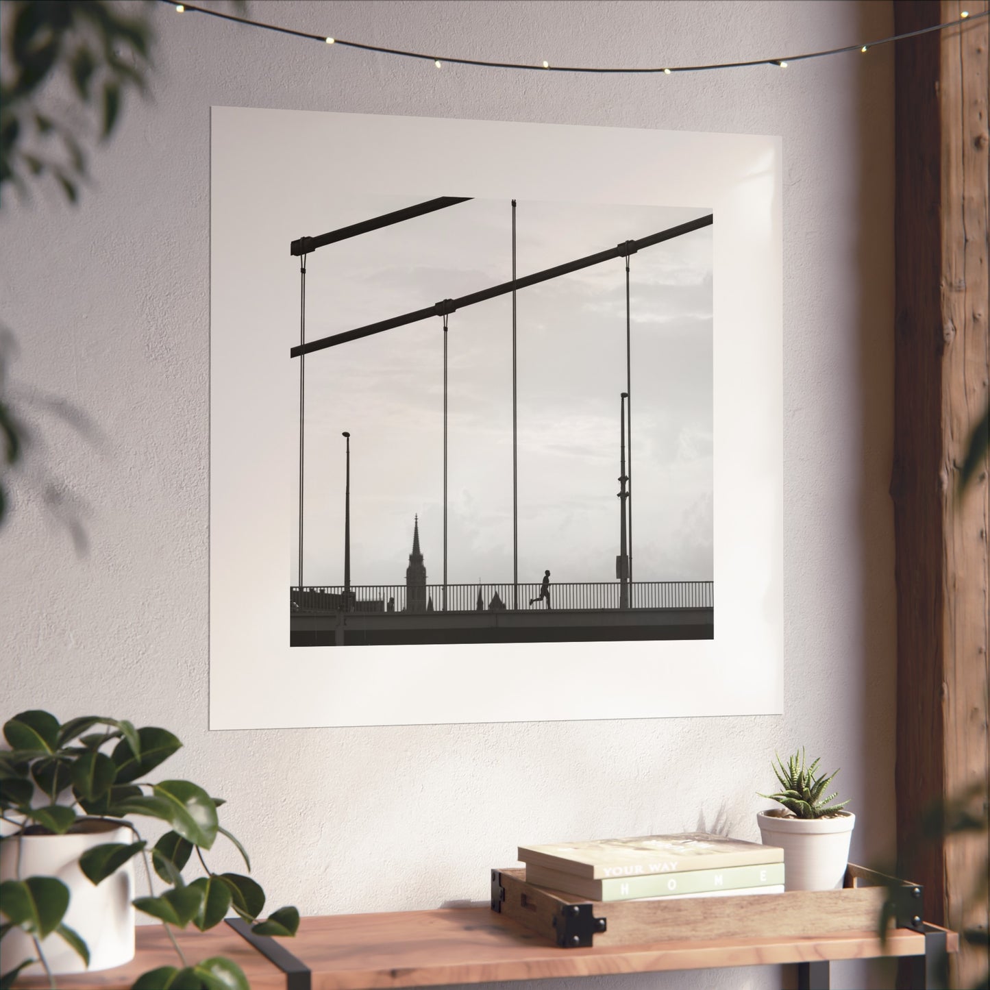 Budapest Erzsébet Bridge Black and White Silhouette - Honorable Mention 2025 Minimalist Photography Awards