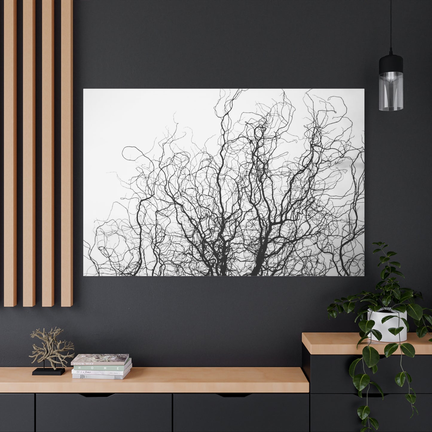 Canvas Print - Gnarled Bald Tree Branches
