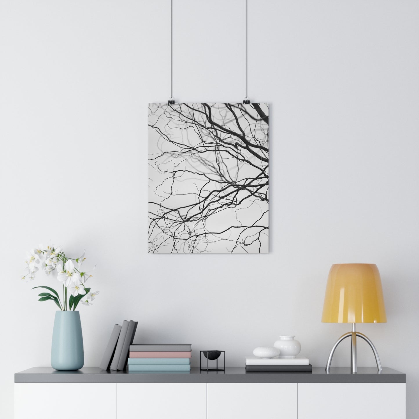 Giclée Art Print, Nature Wall Art, Tree Print, Minimalist Home Decor, Black and White Photography