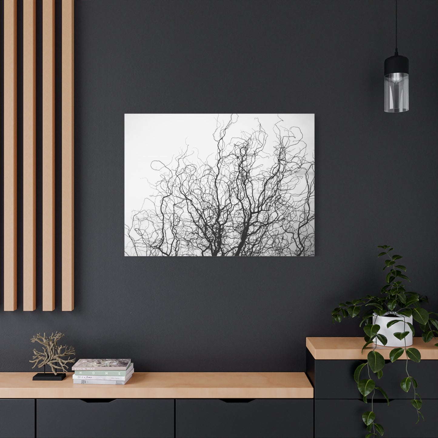 Canvas Print - Gnarled Bald Tree Branches