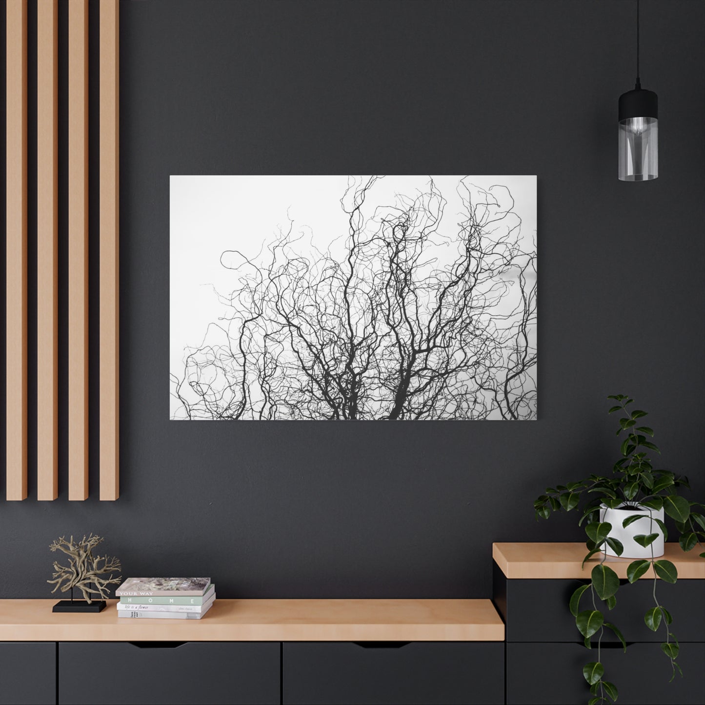 Canvas Print - Gnarled Bald Tree Branches
