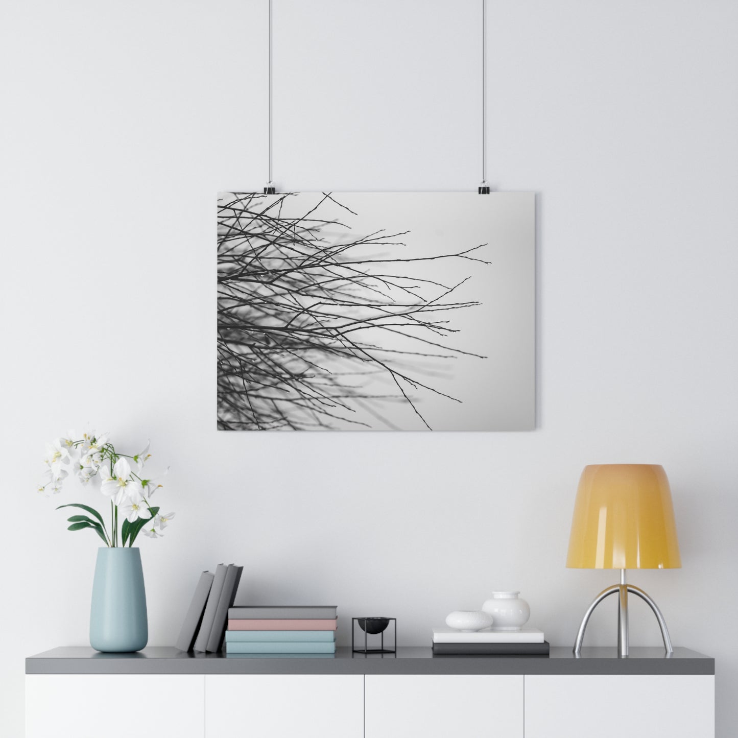 Giclée Art Print, Tree Branches at Winter Time, 'Tangled Whispers', Nature Wall Art, Home Decor, Gift for Nature Lover, Wall Decor, Winter