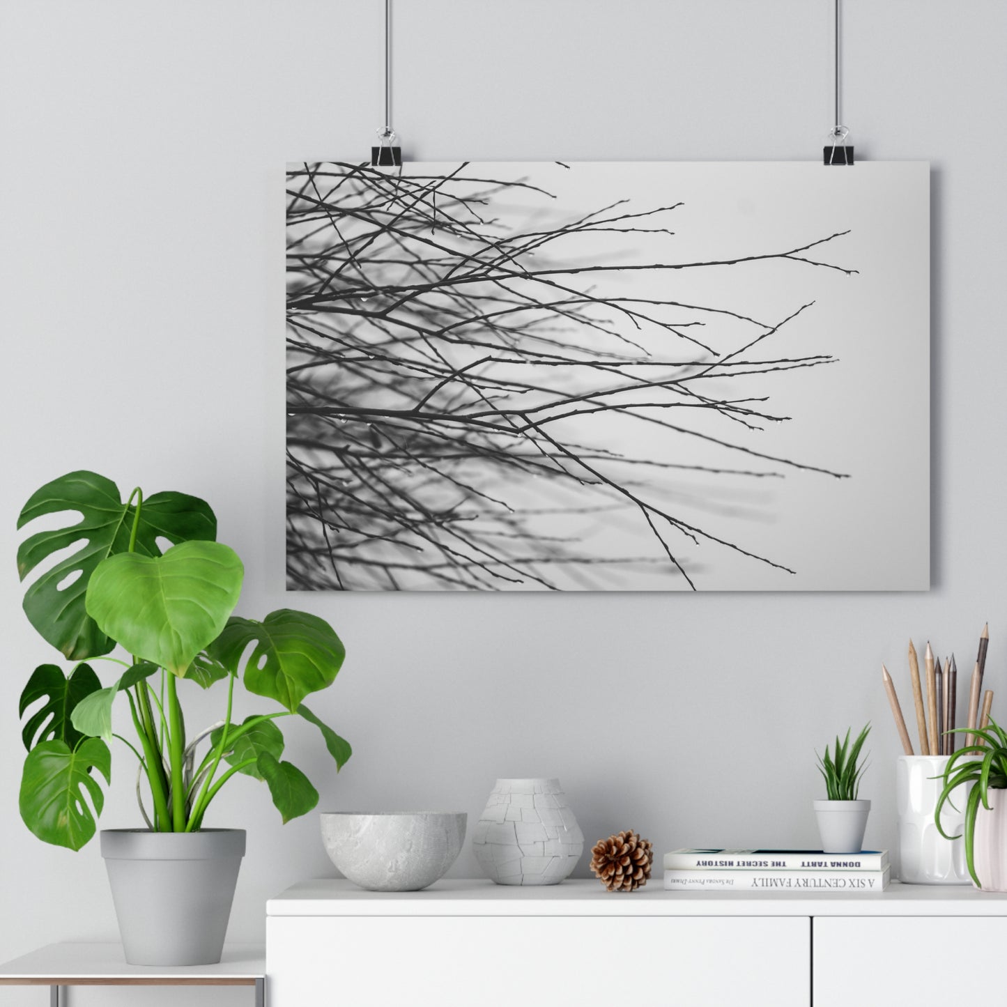 Giclée Art Print, Tree Branches at Winter Time, 'Tangled Whispers', Nature Wall Art, Home Decor, Gift for Nature Lover, Wall Decor, Winter