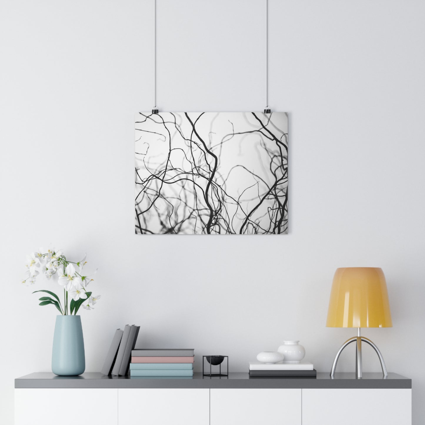 Giclée Art Print, Tree Branches at Winter Time, 'Tangled Whispers', Nature Wall Art, Home Decor, Gift for Nature Lover, Wall Decor, Winter