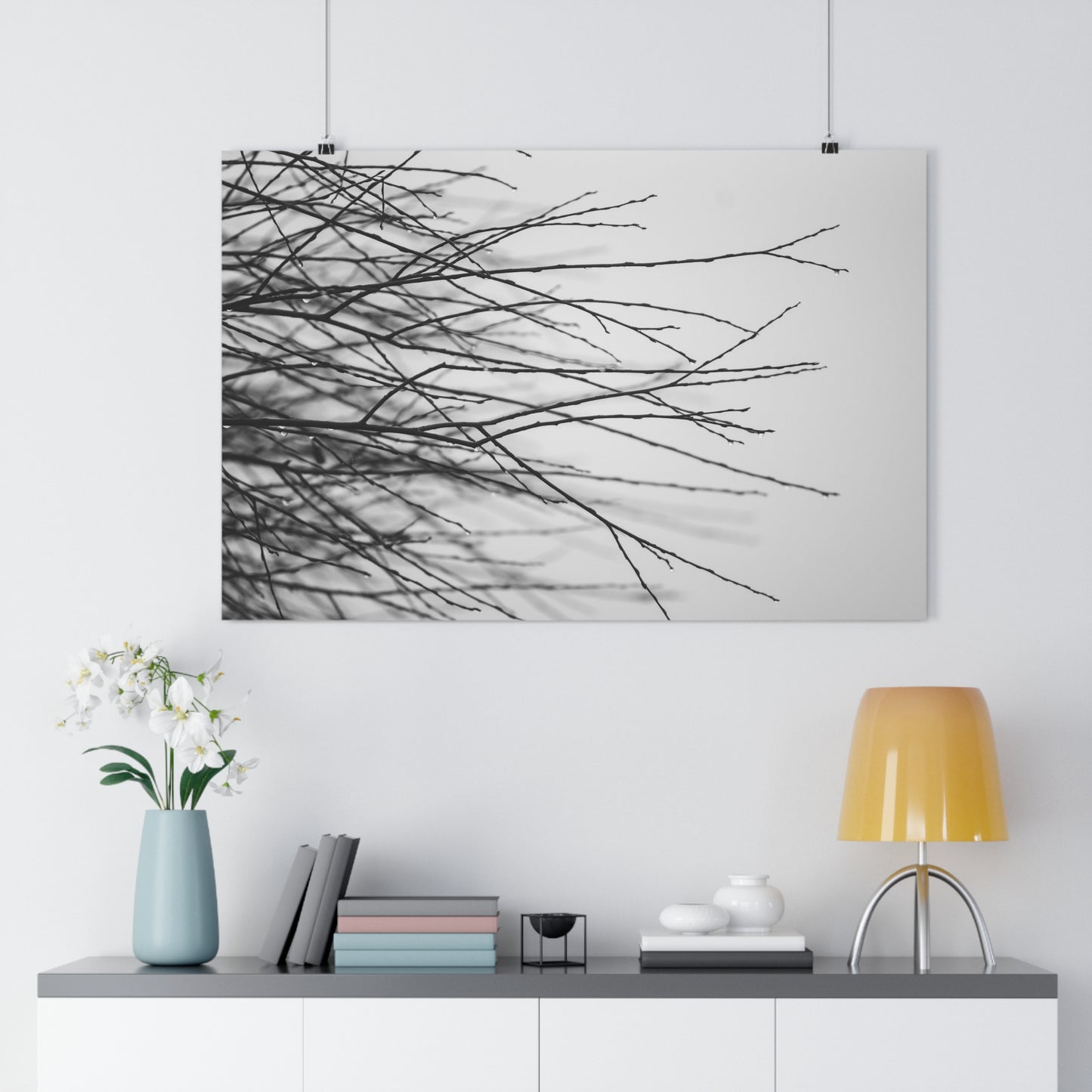 Giclée Art Print, Tree Branches at Winter Time, 'Tangled Whispers', Nature Wall Art, Home Decor, Gift for Nature Lover, Wall Decor, Winter