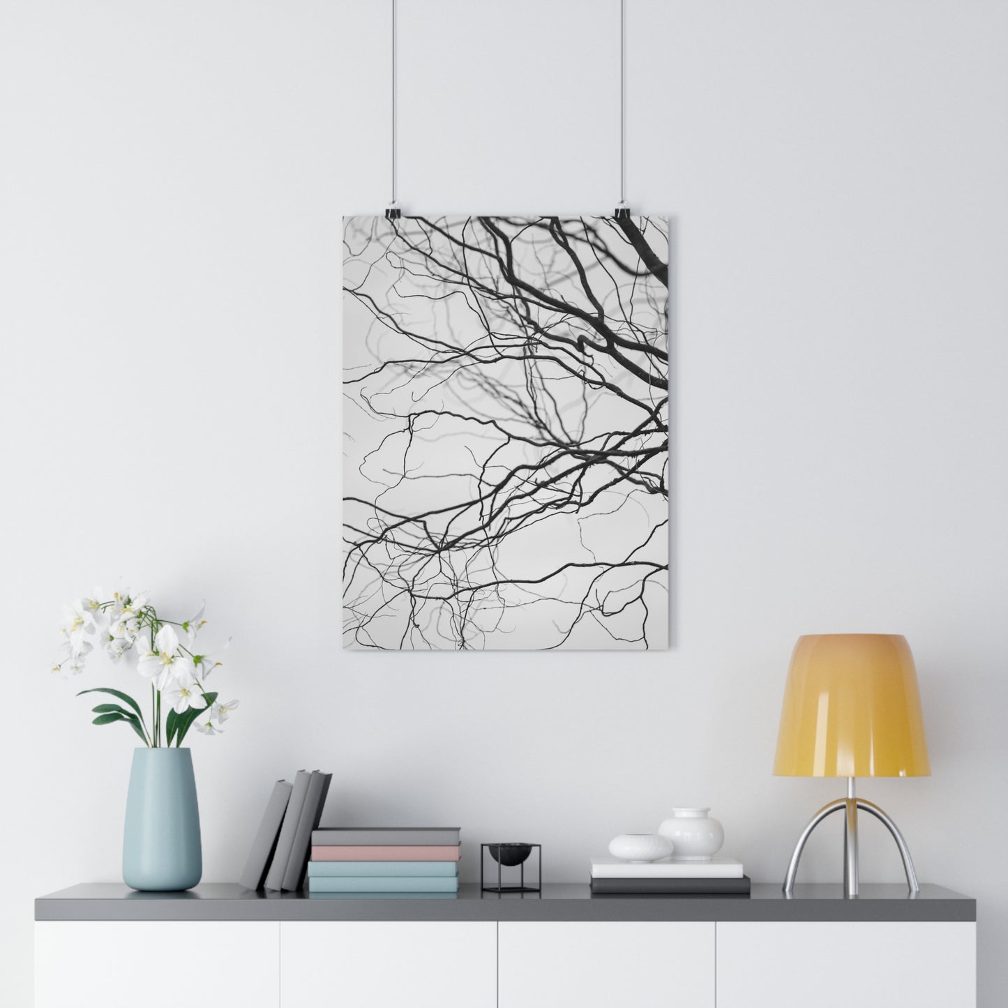 Giclée Art Print, Nature Wall Art, Tree Print, Minimalist Home Decor, Black and White Photography