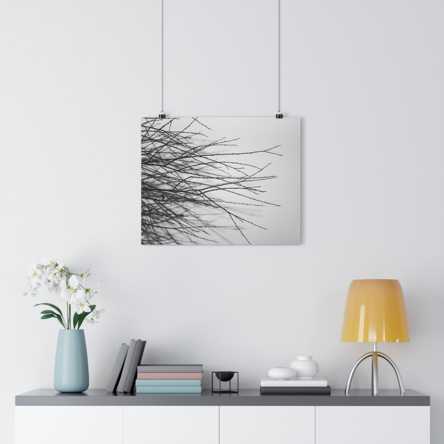 Giclée Art Print, Tree Branches at Winter Time, 'Tangled Whispers', Nature Wall Art, Home Decor, Gift for Nature Lover, Wall Decor, Winter