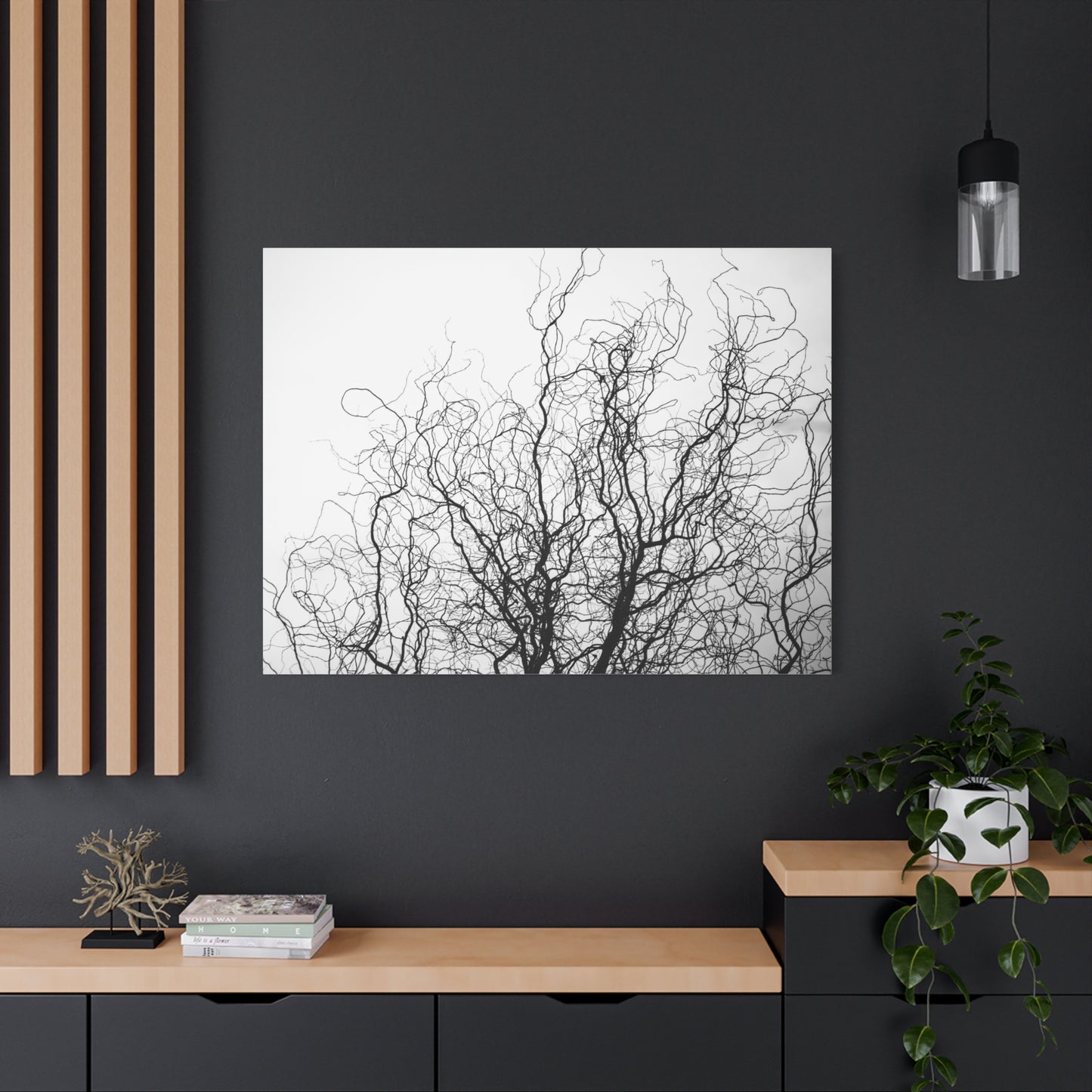 Canvas Print - Gnarled Bald Tree Branches