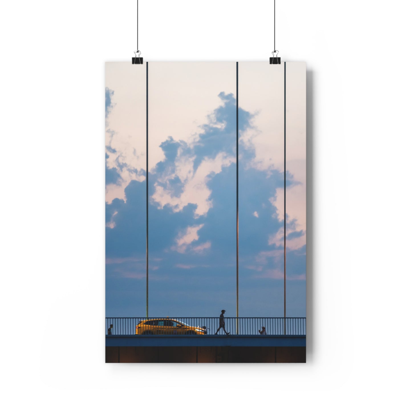 Urban Evening Giclée Art Print, Contemporary Wall Art, Cityscape Decor, Modern Home Aesthetic, Gift for Art Lovers