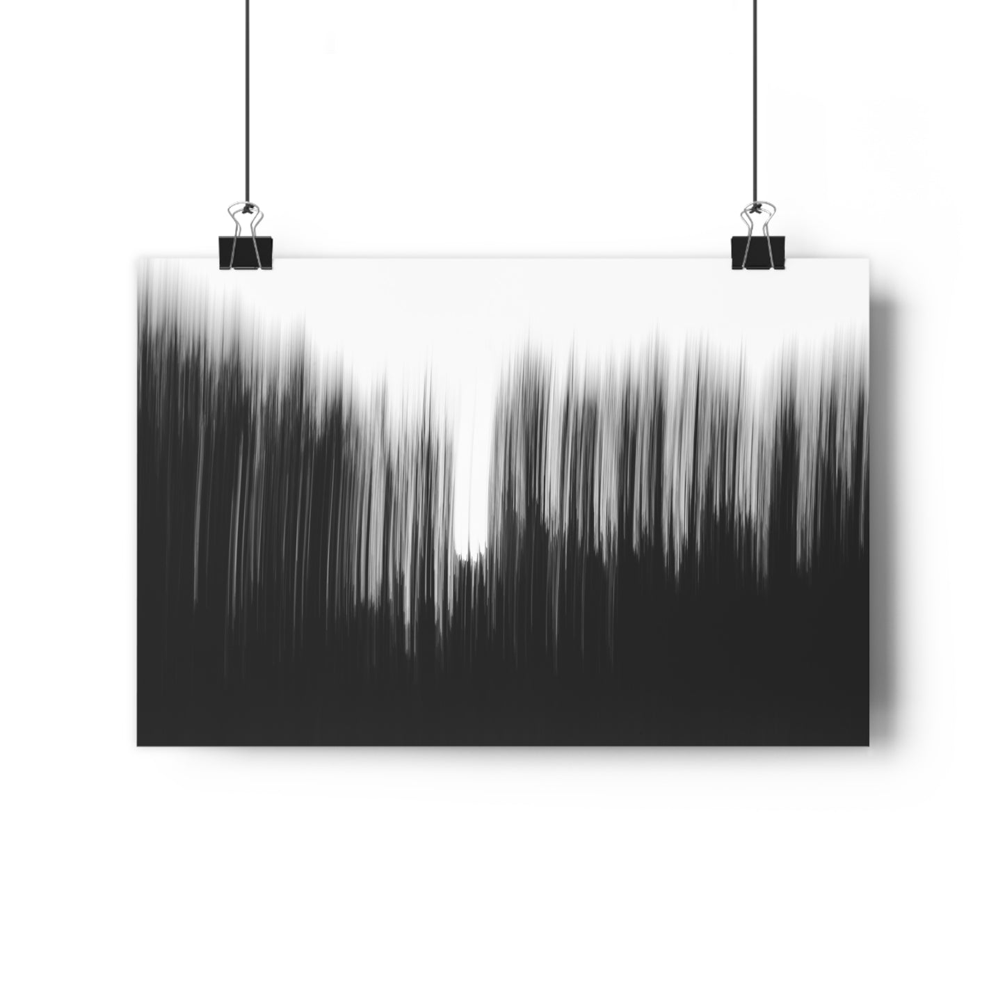 Giclée Print, Black and White Abstract Sunset Trees, Camera Movement Blur, Wall Art Decor, Home Office Decor, Nature Lover Gift, Modern