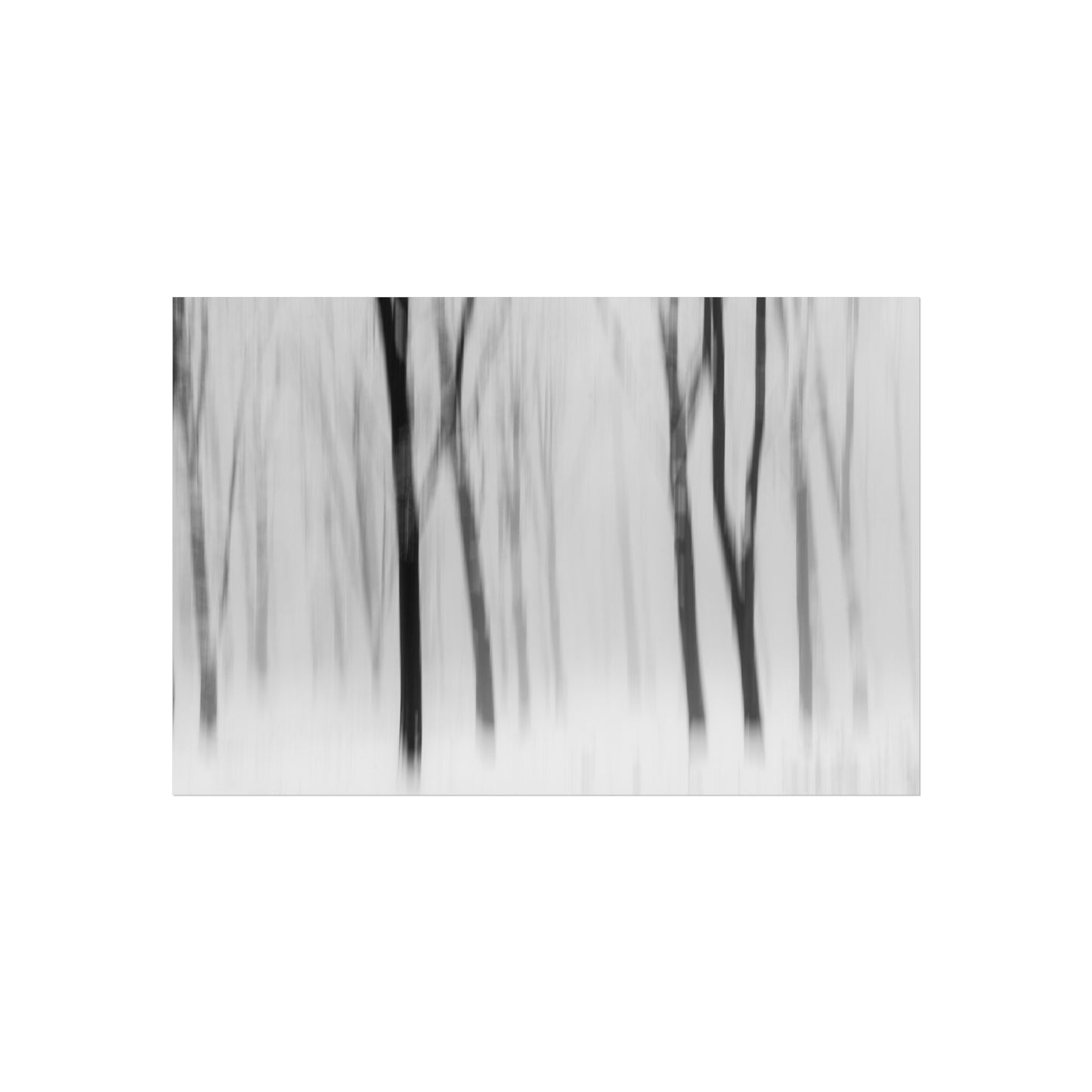 Fine Art Posters - Snowy Winter Forest Blurred Trees Print