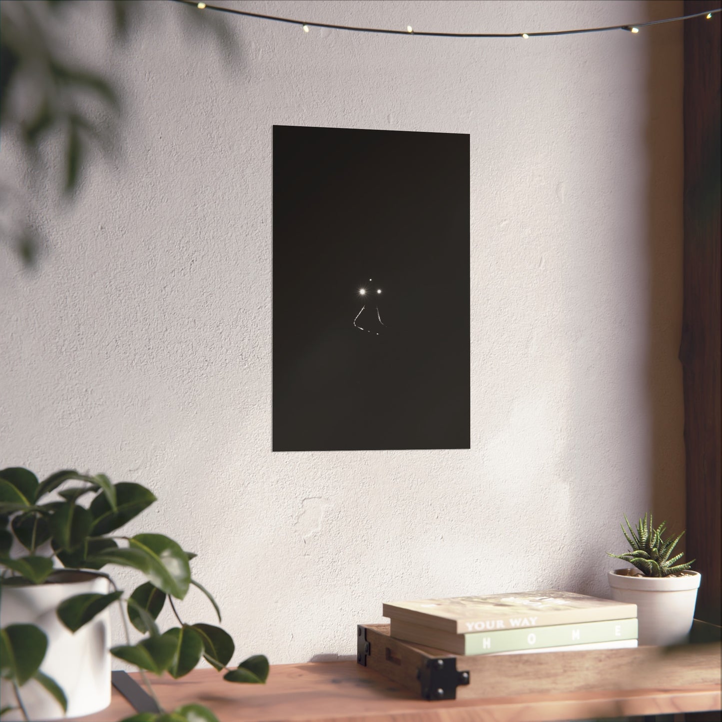 Poster Print - "The last train" Minimal Nighttime Photo