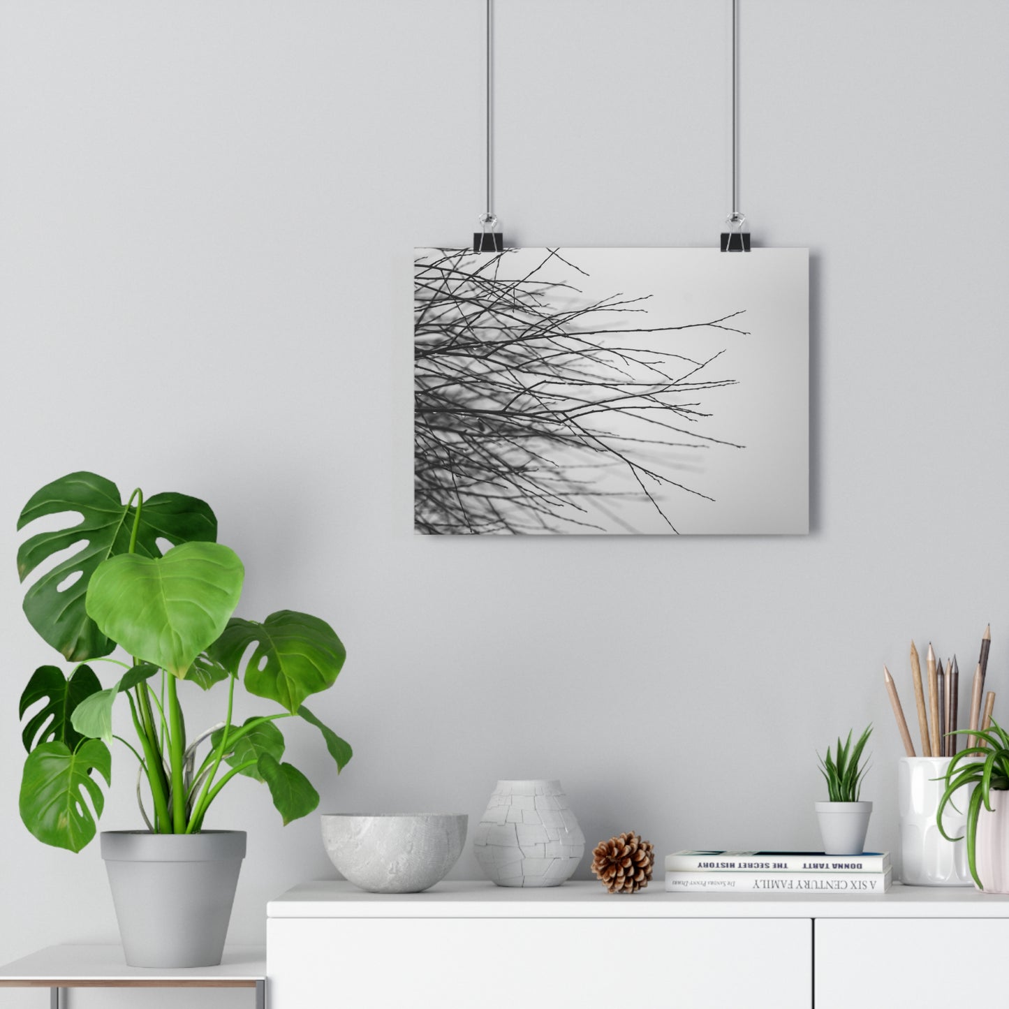 Giclée Art Print, Tree Branches at Winter Time, 'Tangled Whispers', Nature Wall Art, Home Decor, Gift for Nature Lover, Wall Decor, Winter