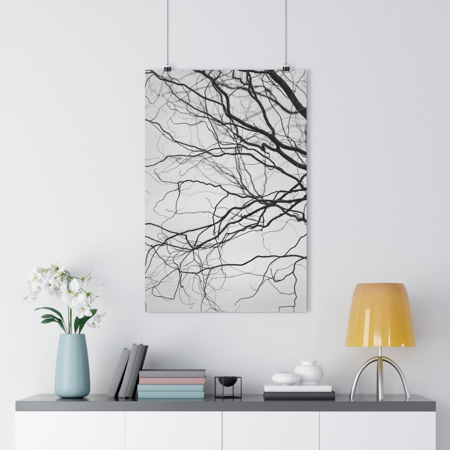 Giclée Art Print, Nature Wall Art, Tree Print, Minimalist Home Decor, Black and White Photography