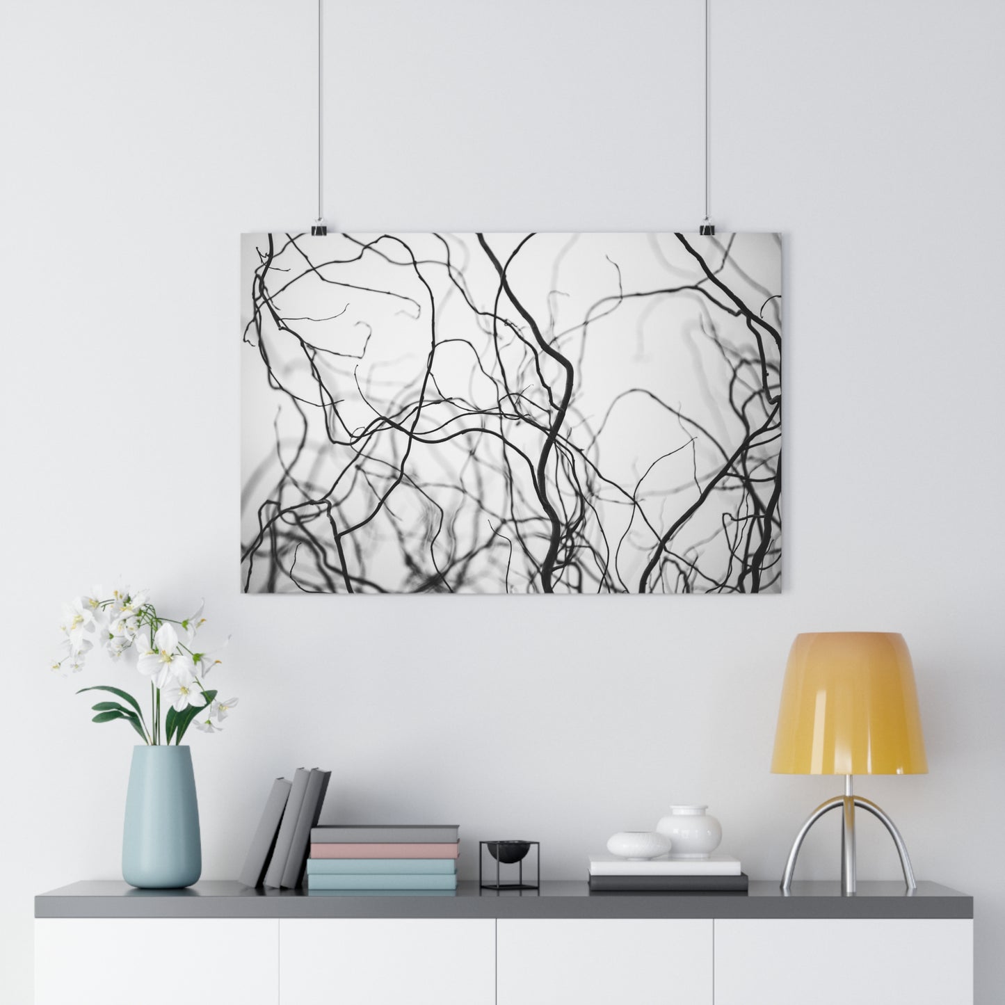 Giclée Art Print, Tree Branches at Winter Time, 'Tangled Whispers', Nature Wall Art, Home Decor, Gift for Nature Lover, Wall Decor, Winter