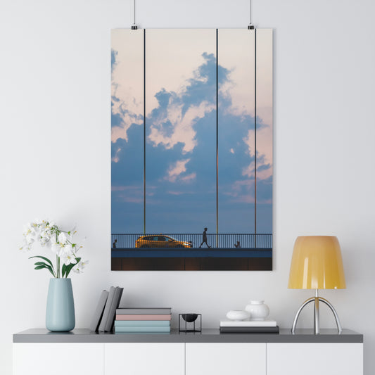 Urban Evening Giclée Art Print, Contemporary Wall Art, Cityscape Decor, Modern Home Aesthetic, Gift for Art Lovers