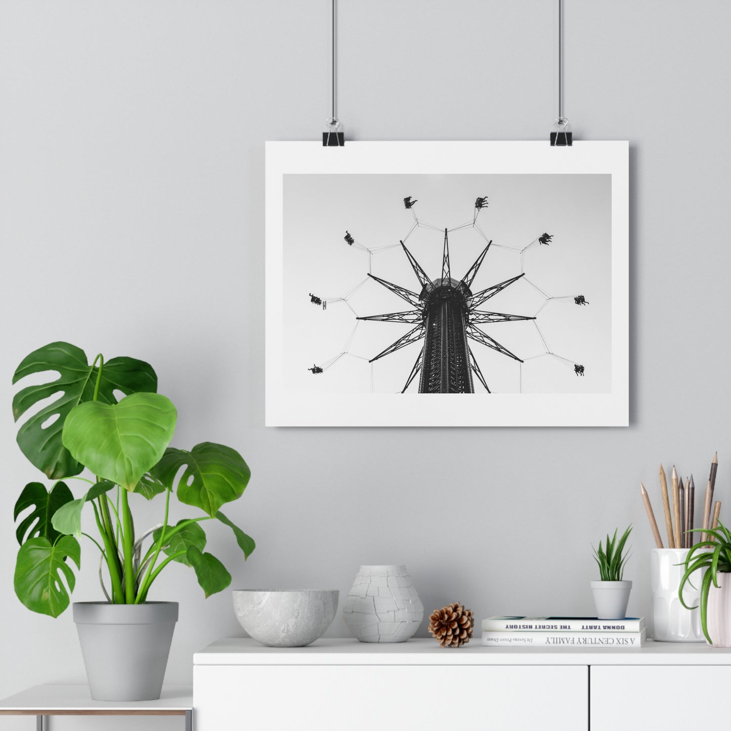 Art Print - Minimalist Carousel Photo