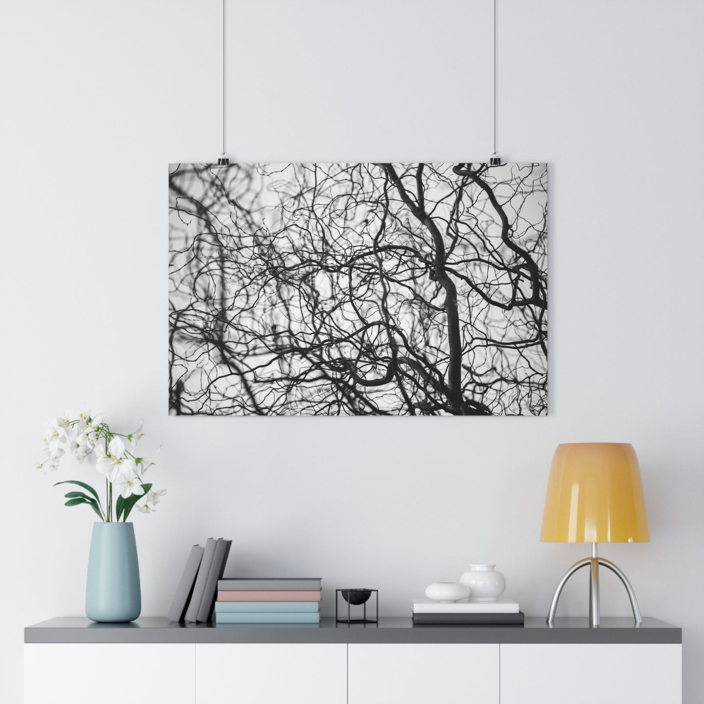 Giclée Art Print, Tree Branches at Winter Time, 'Tangled Whispers', Nature Wall Art, Home Decor, Gift for Nature Lover, Wall Decor, Winter