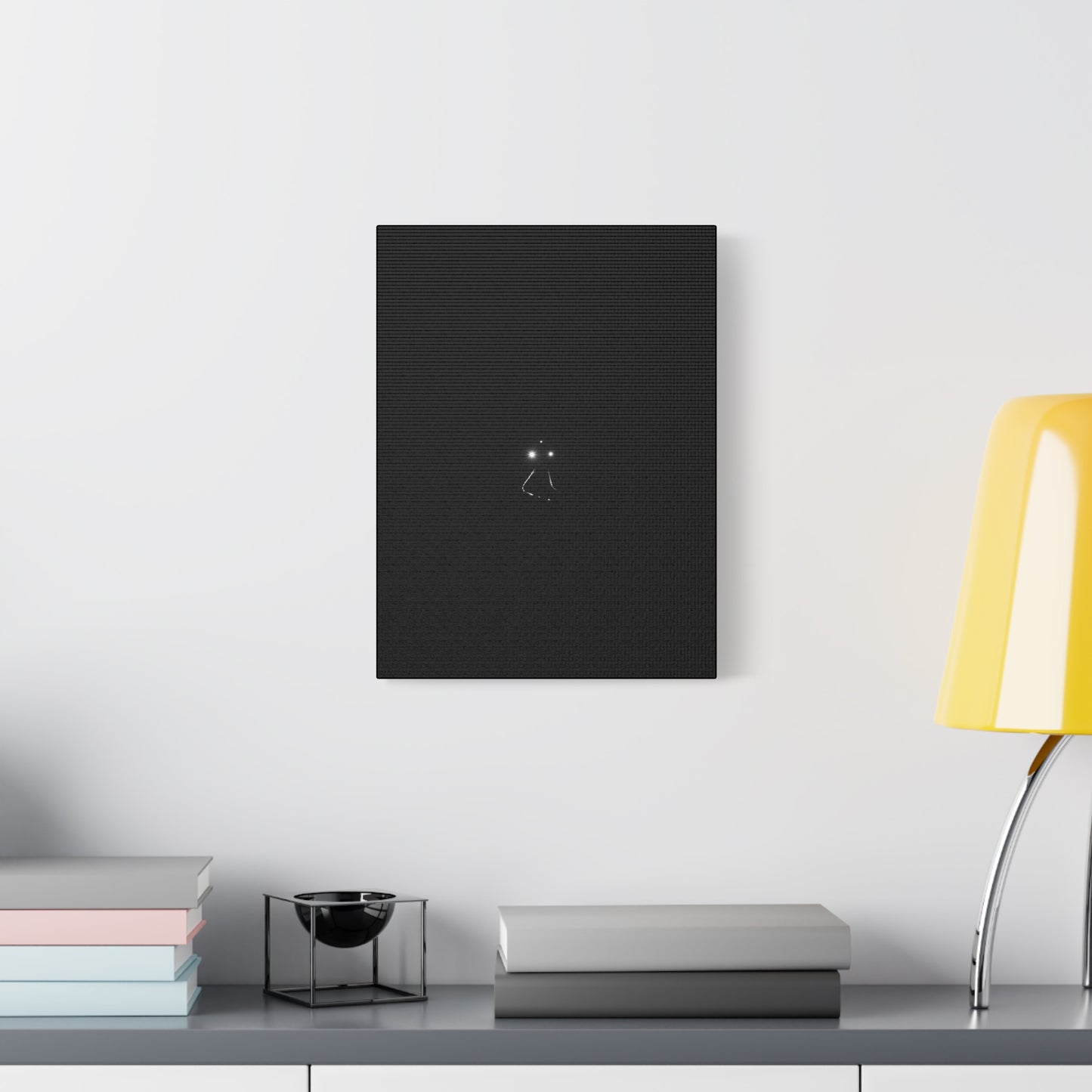Canvas Print - The last train, Train lights on dark night background, 1 25"