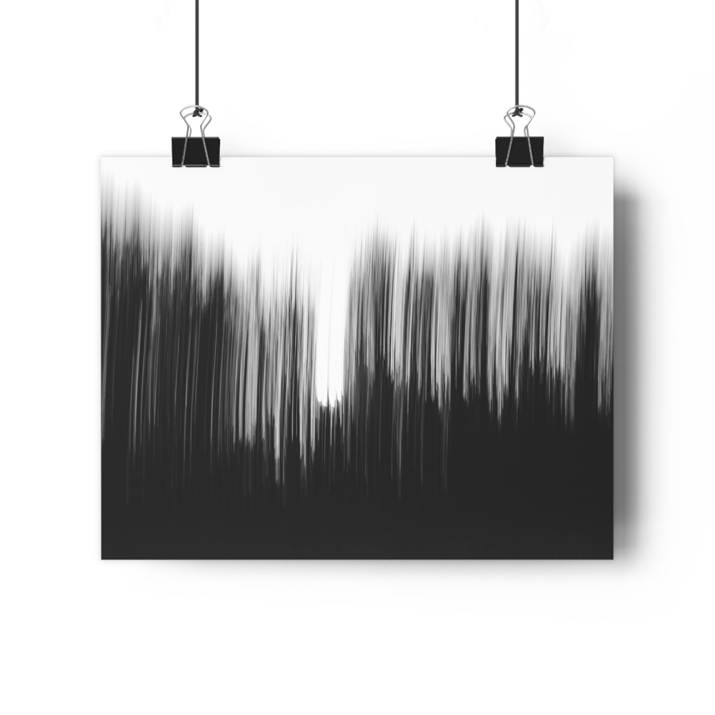 Giclée Print, Black and White Abstract Sunset Trees, Camera Movement Blur, Wall Art Decor, Home Office Decor, Nature Lover Gift, Modern