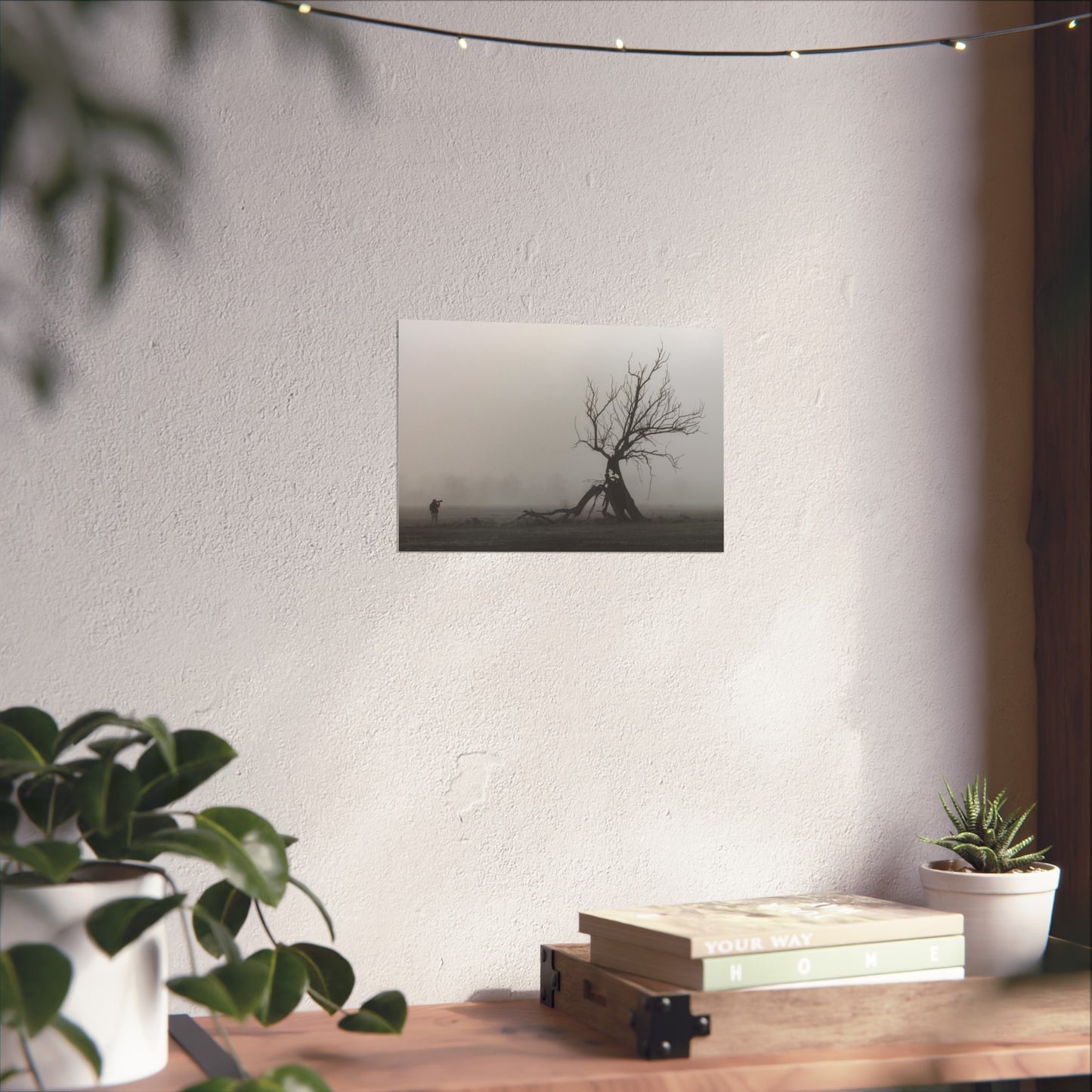 Art Poster - Face to Face Photographer and Tree Nature Landscape