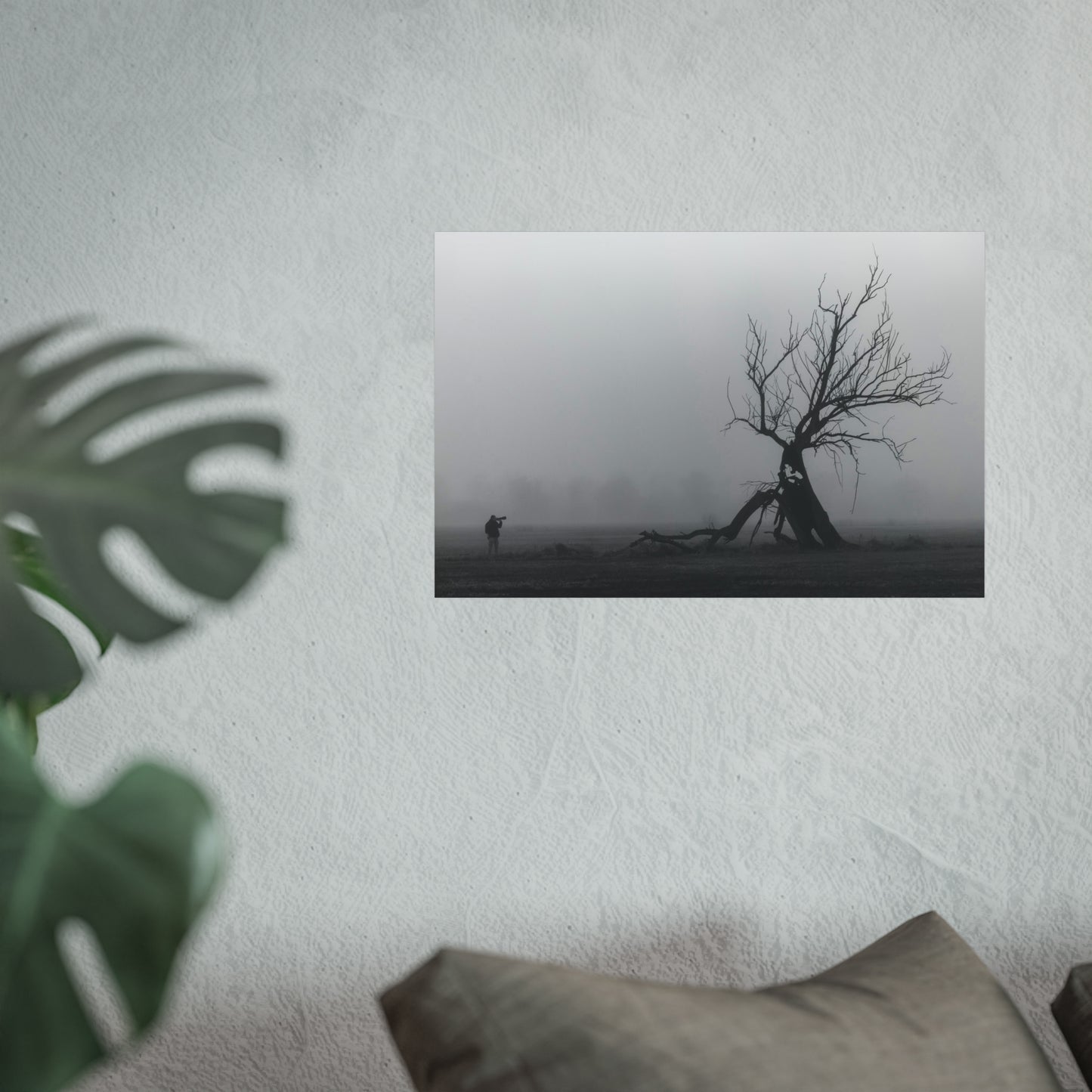 Art Poster - Face to Face Photographer and Tree Nature Landscape