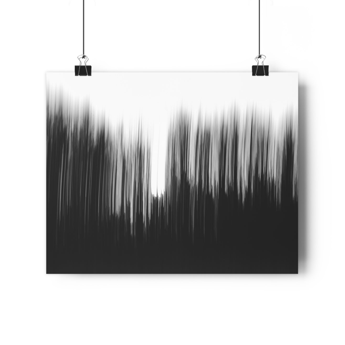 Giclée Print, Black and White Abstract Sunset Trees, Camera Movement Blur, Wall Art Decor, Home Office Decor, Nature Lover Gift, Modern