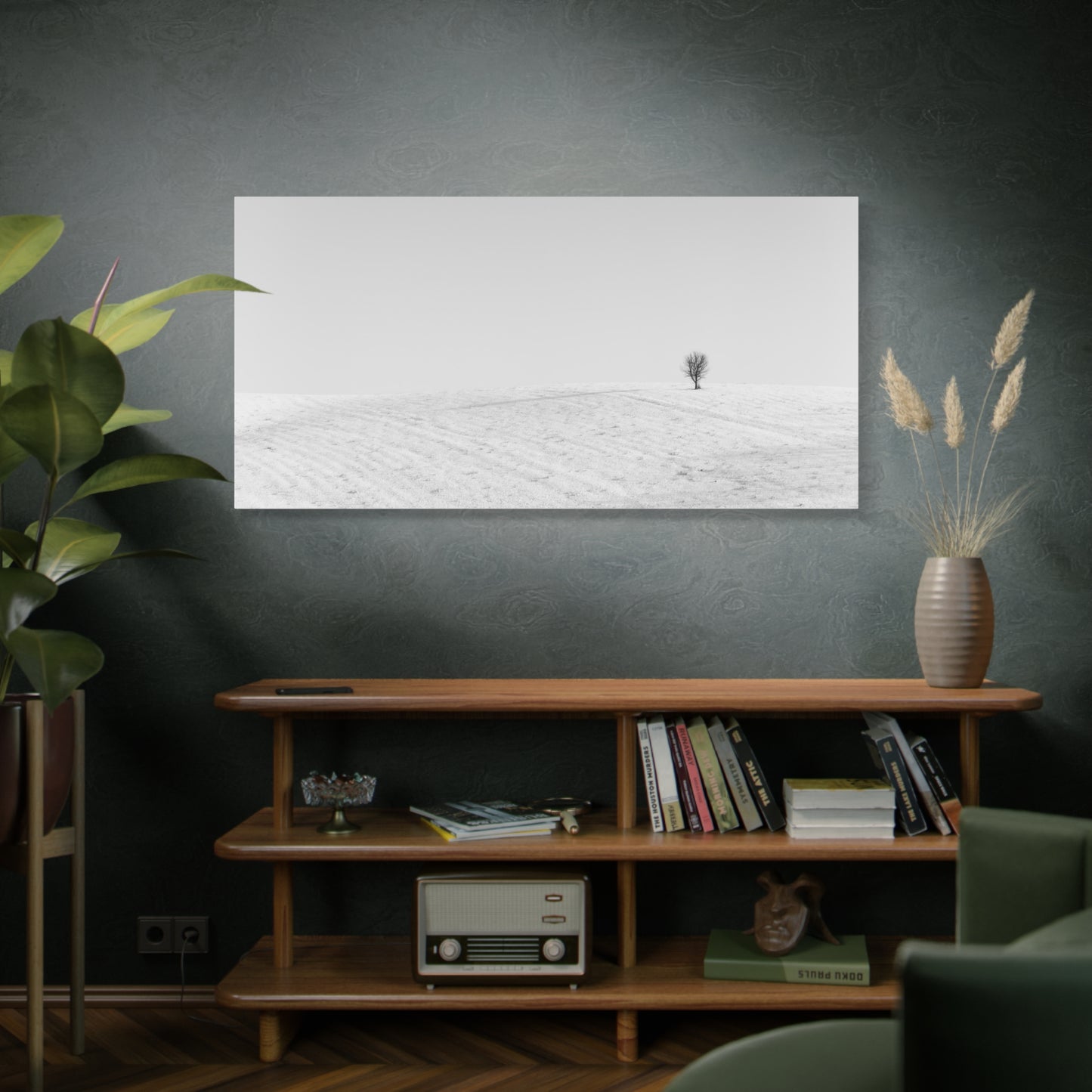 Canvas Print Lone Tree Winter Photography