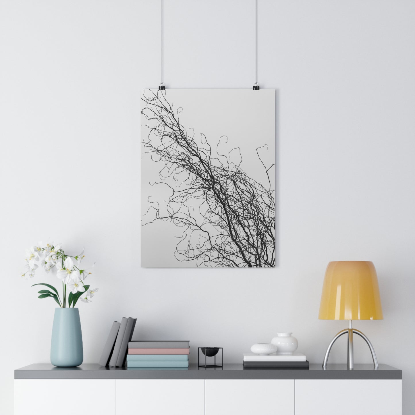 Art Print - Gnarled Bald Tree Branches