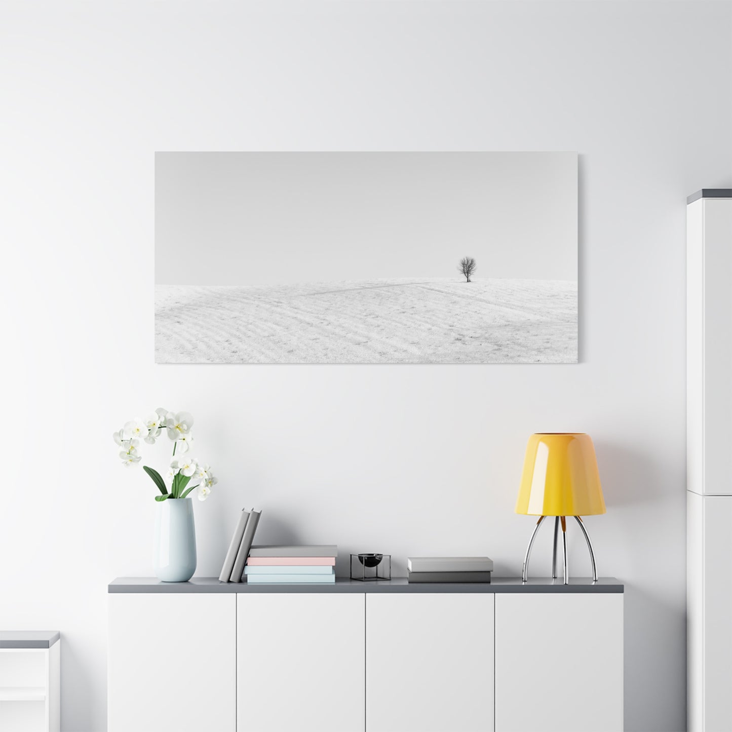 Canvas Print Lone Tree Winter Photography