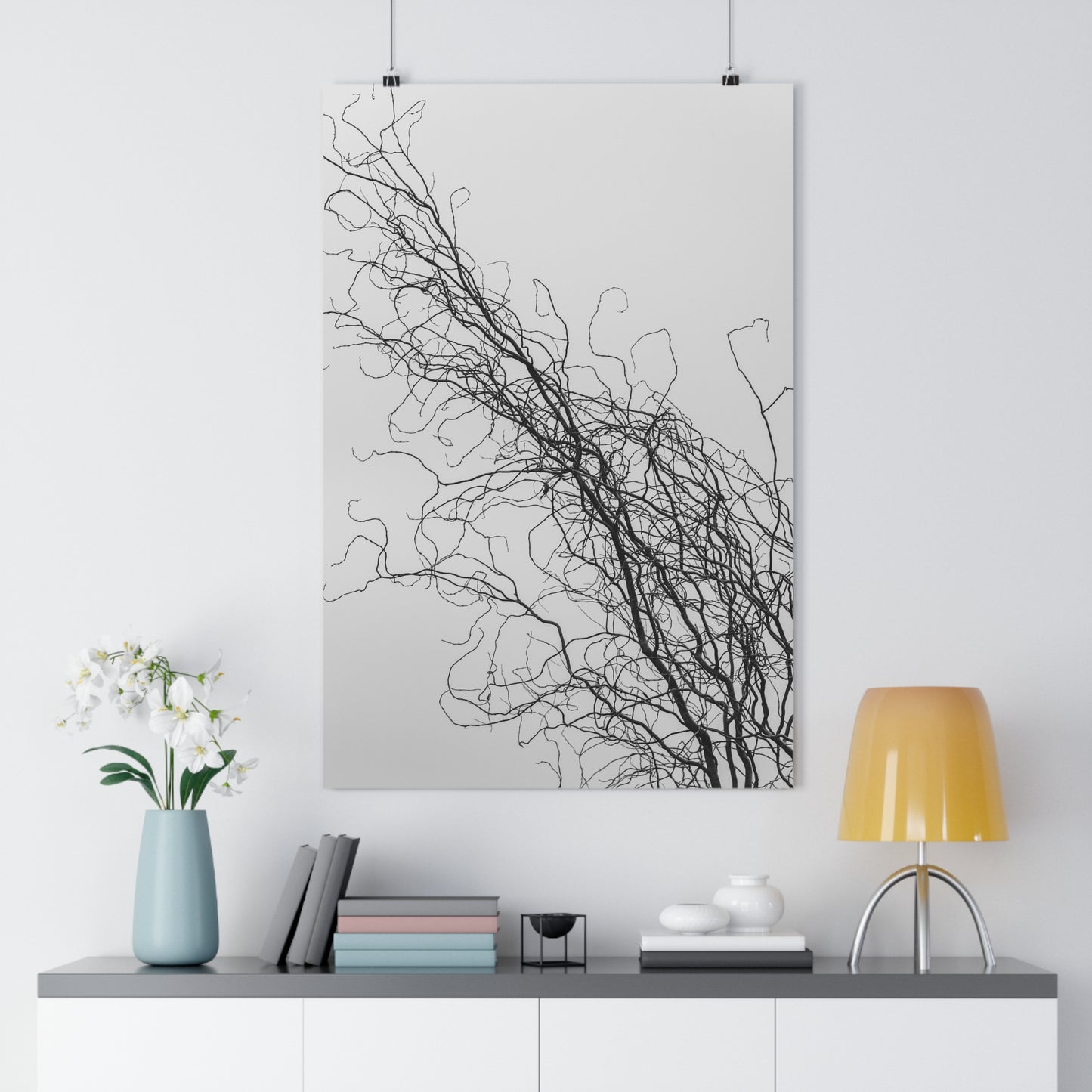 Art Print - Gnarled Bald Tree Branches
