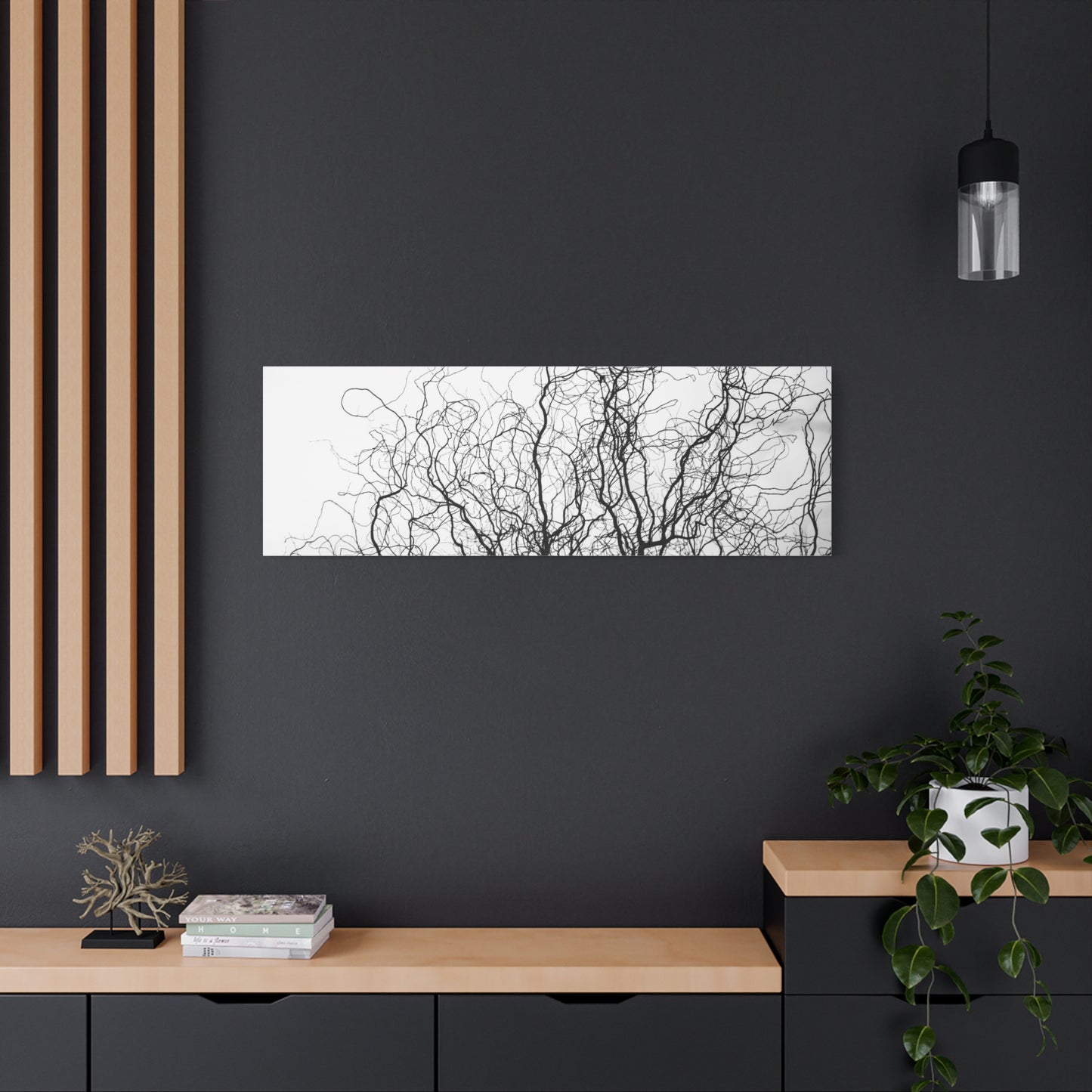 Canvas Print - Gnarled Bald Tree Branches