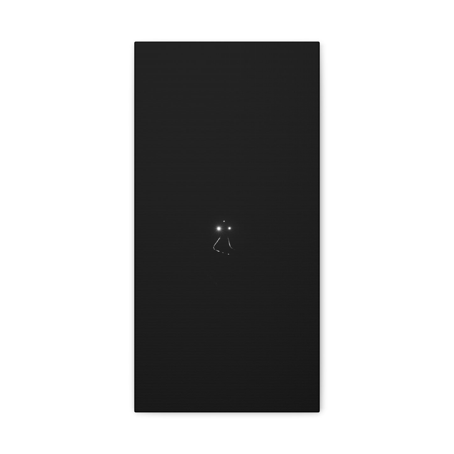 Canvas Print - The last train, Train lights on dark night background, 1 25"