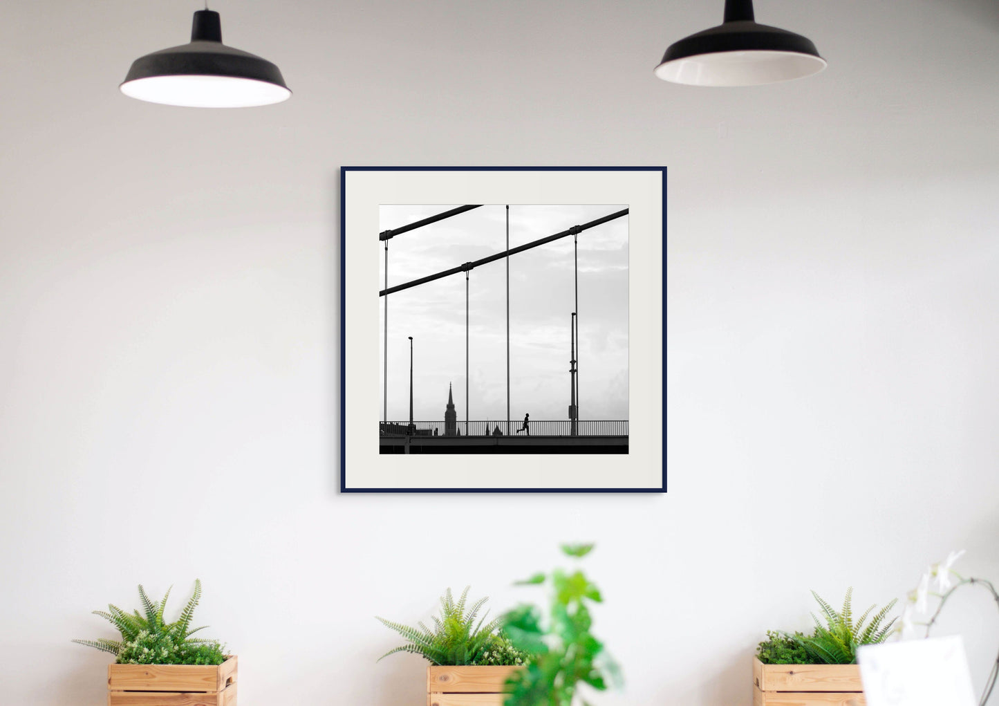 Budapest Erzsébet Bridge Black and White Silhouette - Honorable Mention 2025 Minimalist Photography Awards