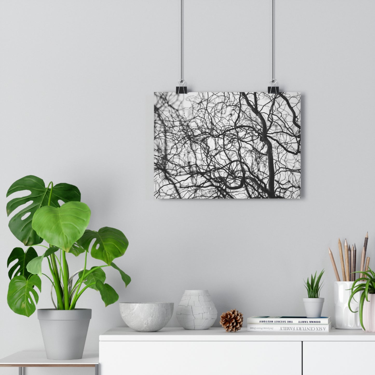 Giclée Art Print, Tree Branches at Winter Time, 'Tangled Whispers', Nature Wall Art, Home Decor, Gift for Nature Lover, Wall Decor, Winter