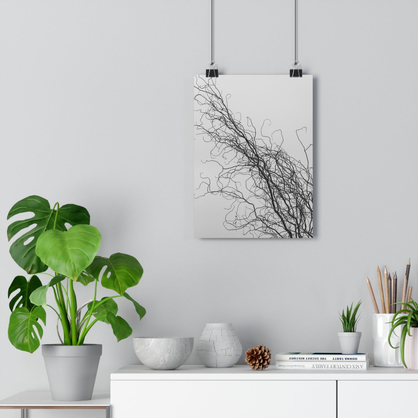 Art Print - Gnarled Bald Tree Branches