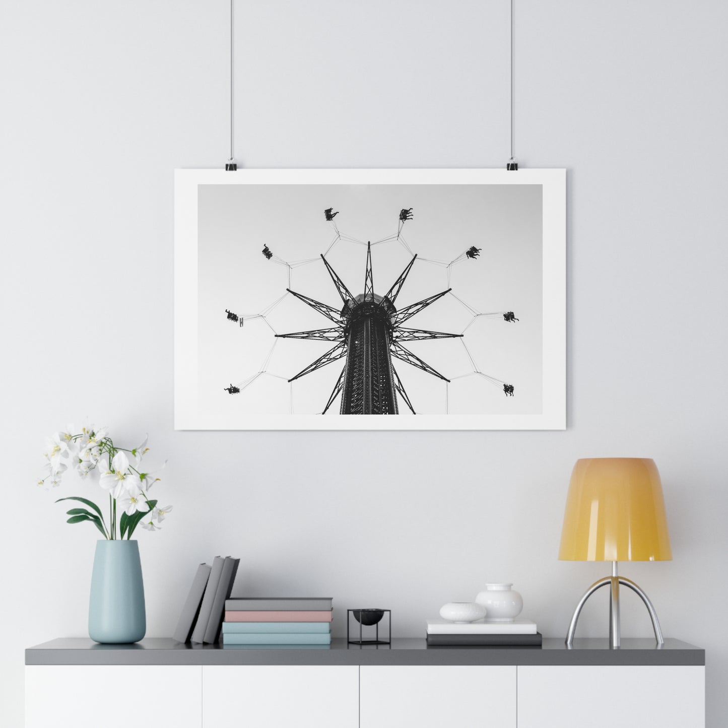 Art Print - Minimalist Carousel Photo