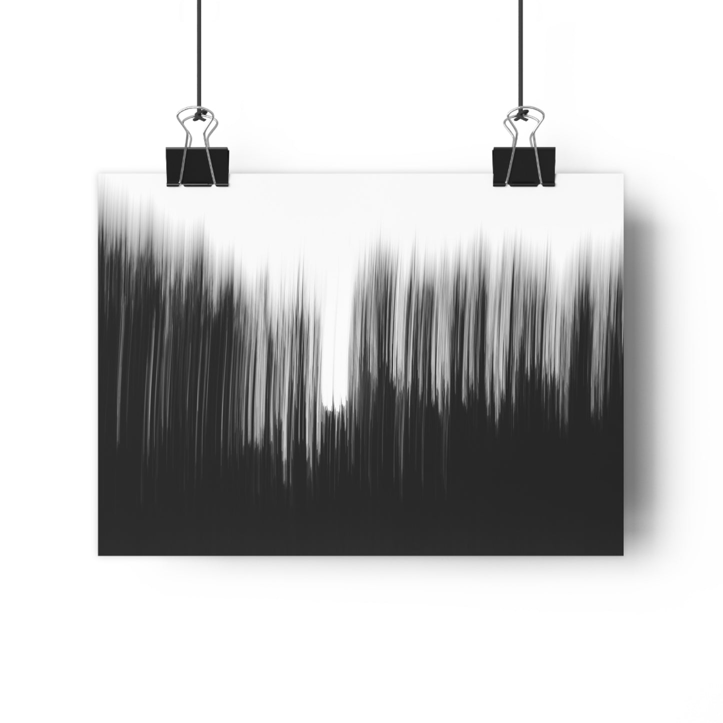 Giclée Print, Black and White Abstract Sunset Trees, Camera Movement Blur, Wall Art Decor, Home Office Decor, Nature Lover Gift, Modern