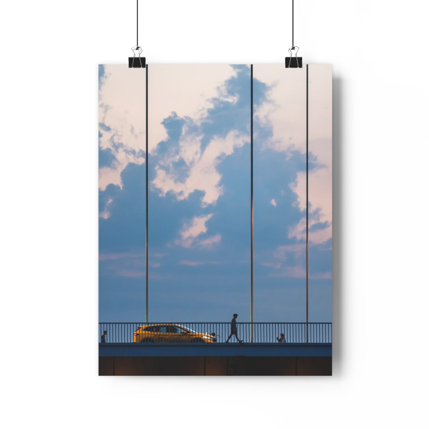 Urban Evening Giclée Art Print, Contemporary Wall Art, Cityscape Decor, Modern Home Aesthetic, Gift for Art Lovers