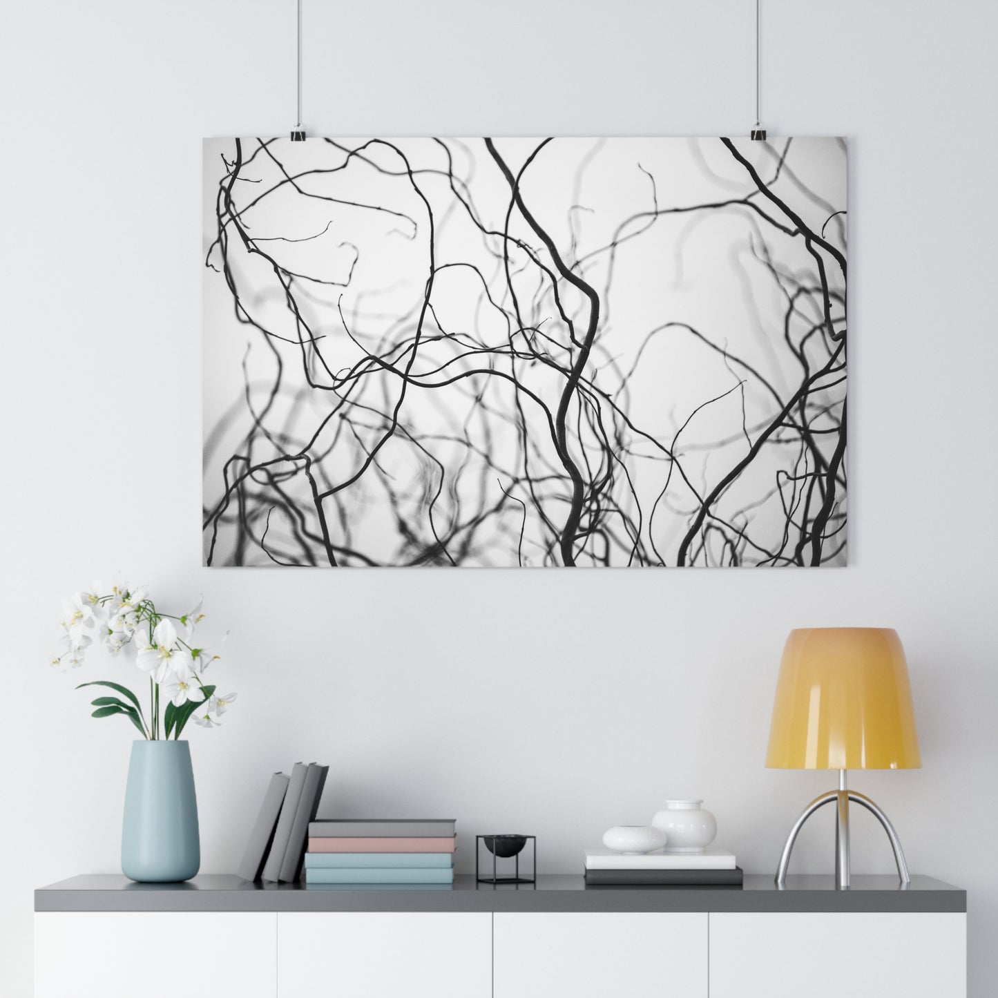 Giclée Art Print, Tree Branches at Winter Time, 'Tangled Whispers', Nature Wall Art, Home Decor, Gift for Nature Lover, Wall Decor, Winter