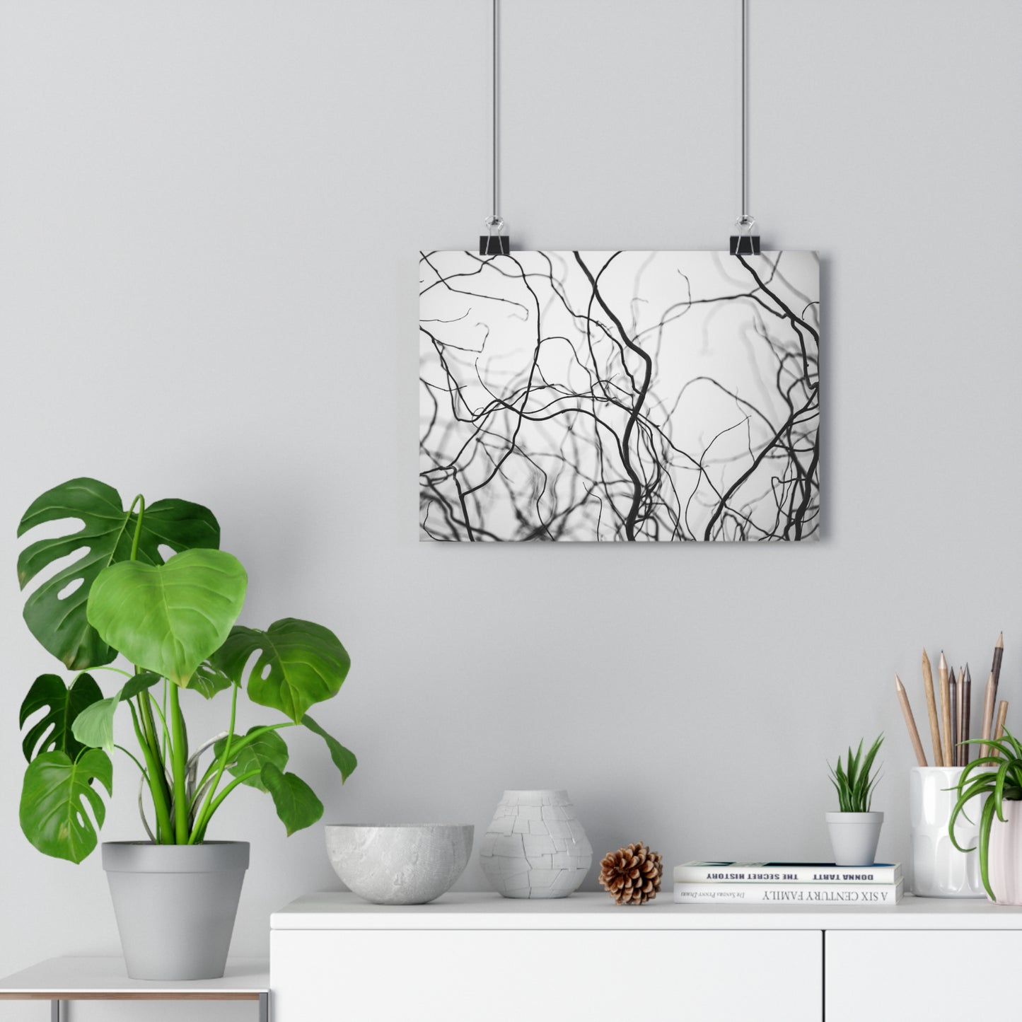 Giclée Art Print, Tree Branches at Winter Time, 'Tangled Whispers', Nature Wall Art, Home Decor, Gift for Nature Lover, Wall Decor, Winter