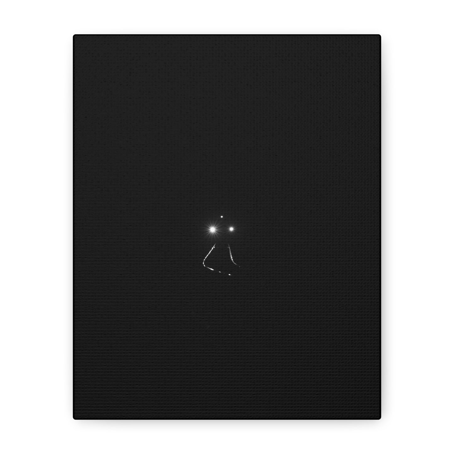 Canvas Print - The last train, Train lights on dark night background, 1 25"