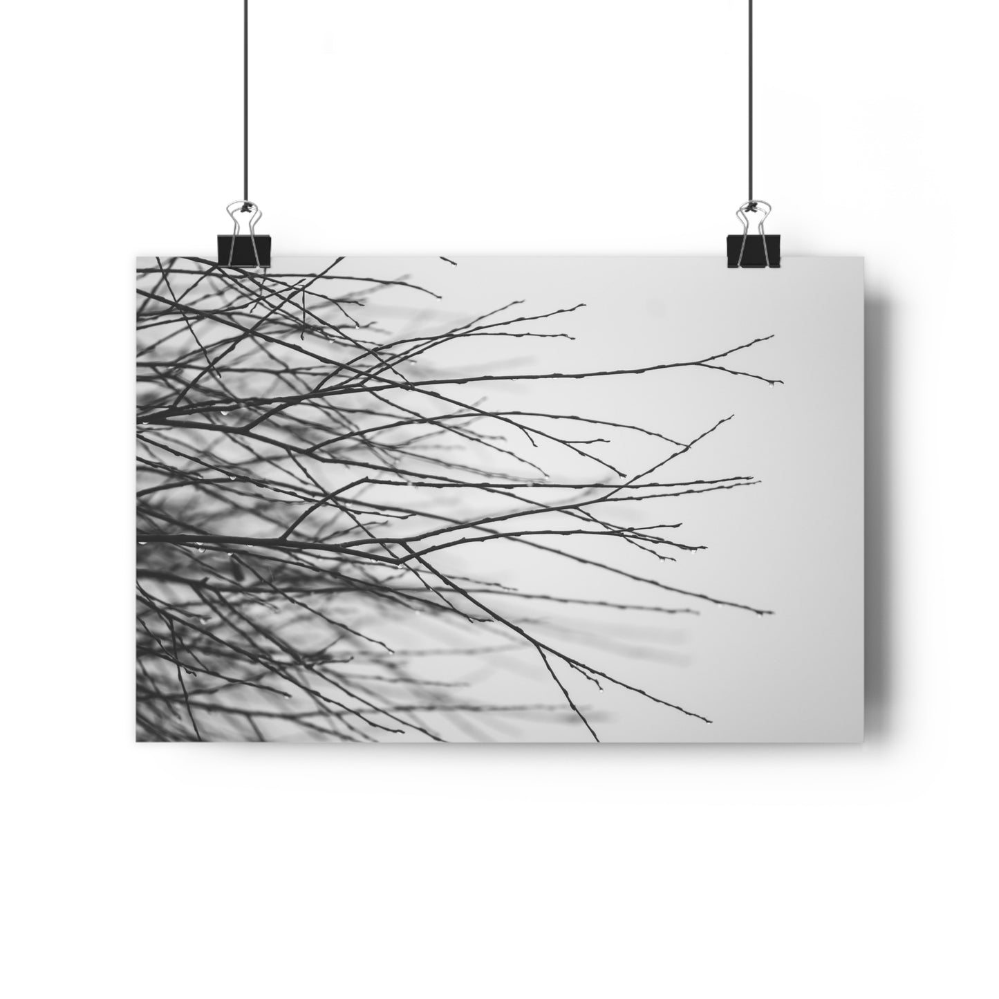 Giclée Art Print, Tree Branches at Winter Time, 'Tangled Whispers', Nature Wall Art, Home Decor, Gift for Nature Lover, Wall Decor, Winter