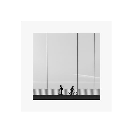 Budapest Erzsébet Bridge Black and White Silhouette - Honorable Mention 2025 Minimalist Photography Awards